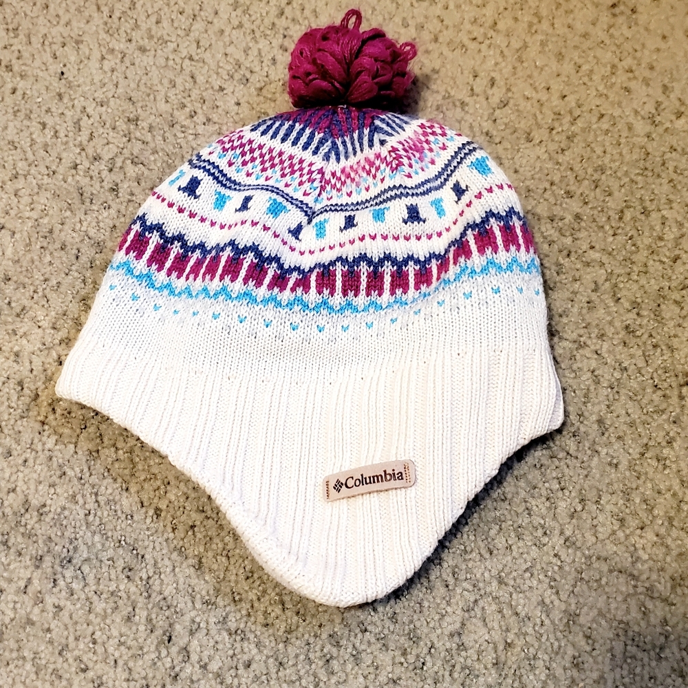 Columbia Girls Youth O/S Winter Hat. Insulated. GUC
